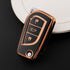 Acto TPU Gold Series Car Key Cover With TPU Gold Key Chain For Toyota Corolla Altis