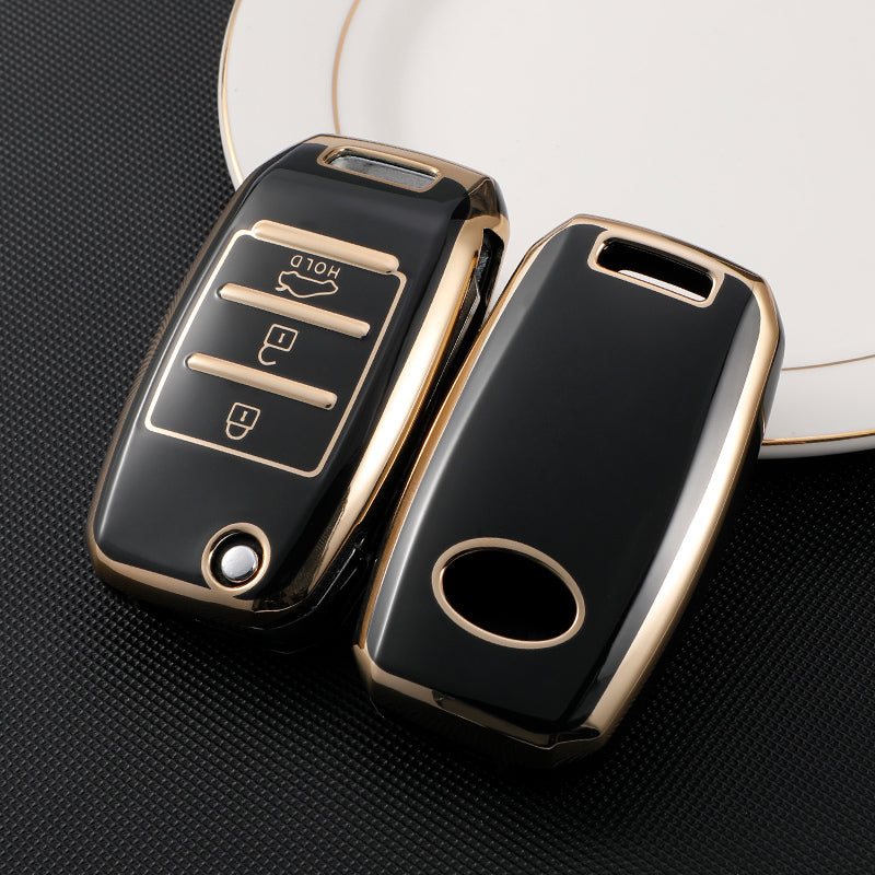 Acto TPU Gold Series Car Key Cover For Kia Carens