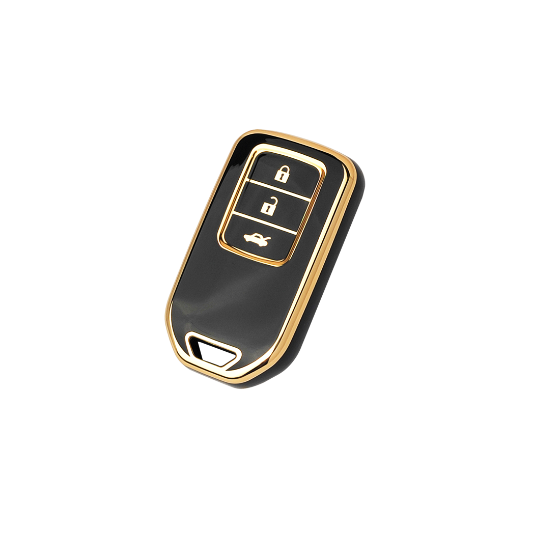 Acto TPU Gold Series Car Key Cover With TPU Gold Key Chain For Honda WR-V