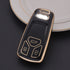 Acto TPU Gold Series Car Key Cover With Diamond Key Ring For Audi Q7