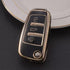 Acto TPU Gold Series Car Key Cover With TPU Gold Key Chain For Audi A4