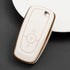 Acto TPU Gold Series Car Key Cover With TPU Gold Key Chain For Ford Figo