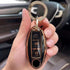 Acto TPU Gold Series Car Key Cover With Diamond Key Ring For Nissan Sunny
