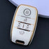 Acto TPU Gold Series Car Key Cover With TPU Gold Key Chain For Kia Carnival