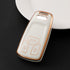 Acto TPU Gold Series Car Key Cover With Diamond Key Ring For Audi A4