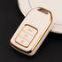 Acto TPU Gold Series Car Key Cover With TPU Gold Key Chain For Honda WR-V