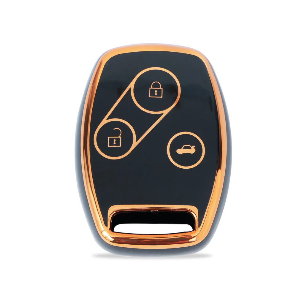 Acto TPU Gold Series Car Key Cover For Honda Jazz
