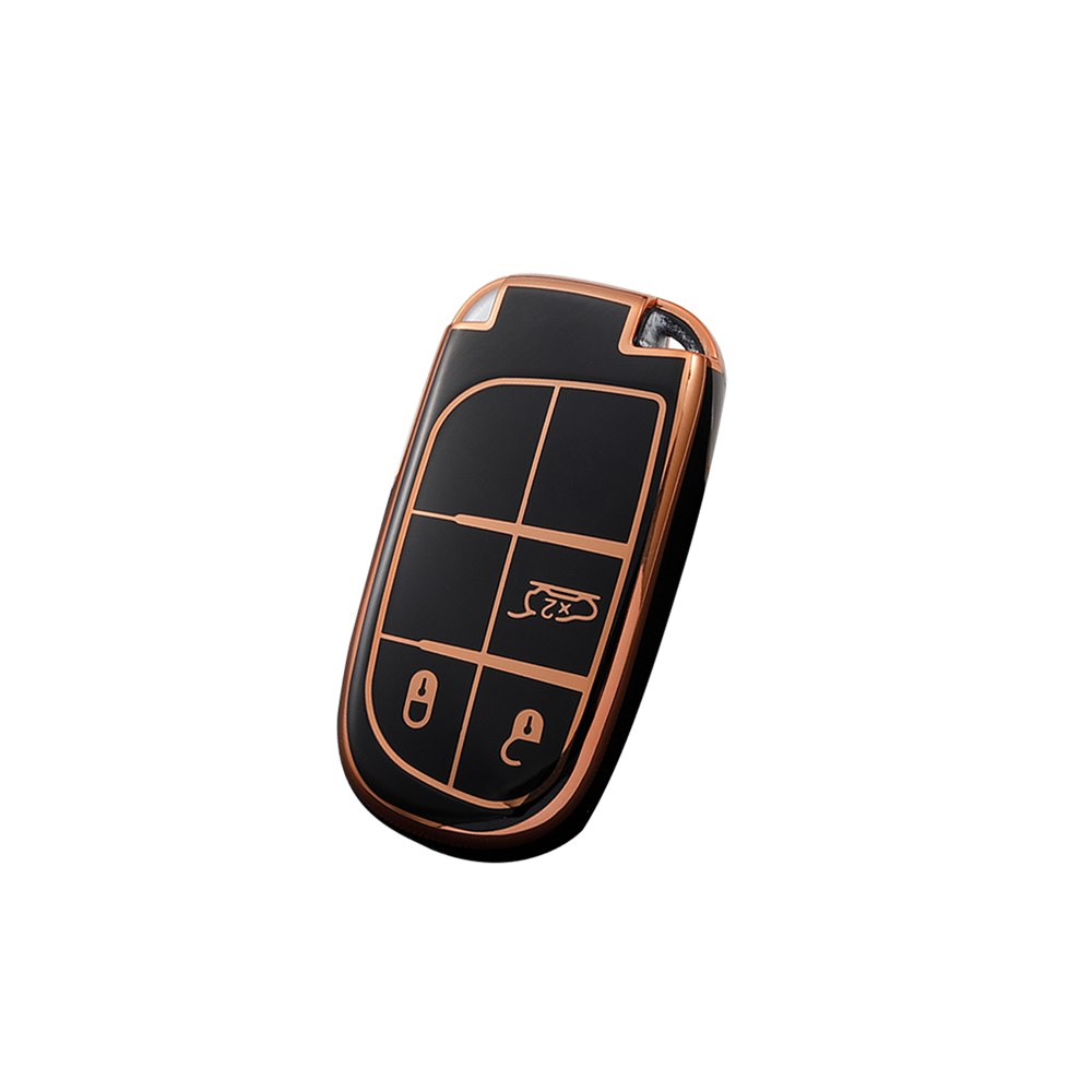 Acto TPU Gold Series Car Key Cover For Jeep Meridian