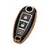 Acto TPU Gold Series Car Key Cover With Diamond Key Ring For Suzuki Ignis