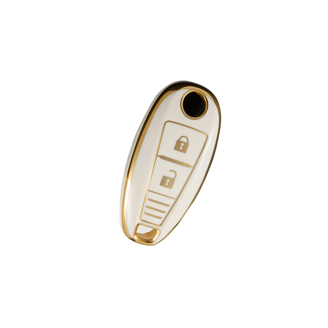 Acto TPU Gold Series Car Key Cover With TPU Gold Key Chain For Suzuki Ignis