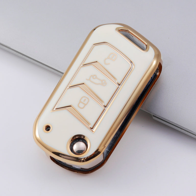 Acto TPU Gold Series Car Key Cover For Mahindra Xuv 700