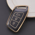 Acto TPU Gold Series Car Key Cover With TPU Gold Key Chain For MG Gloster