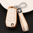 Acto TPU Gold Series Car Key Cover With TPU Gold Key Chain For Ford Ecosport Flipkey