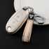 Acto TPU Gold Series Car Key Cover With TPU Gold Key Chain For Suzuki Brezza