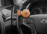 Onwheel Autoban Blacksuit Handmade Leather Hook Universal Power Handle Steering Wheel Spinner Knob In Orange
