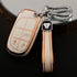 Acto TPU Gold Series Car Key Cover With TPU Gold Key Chain For Jeep Meridian