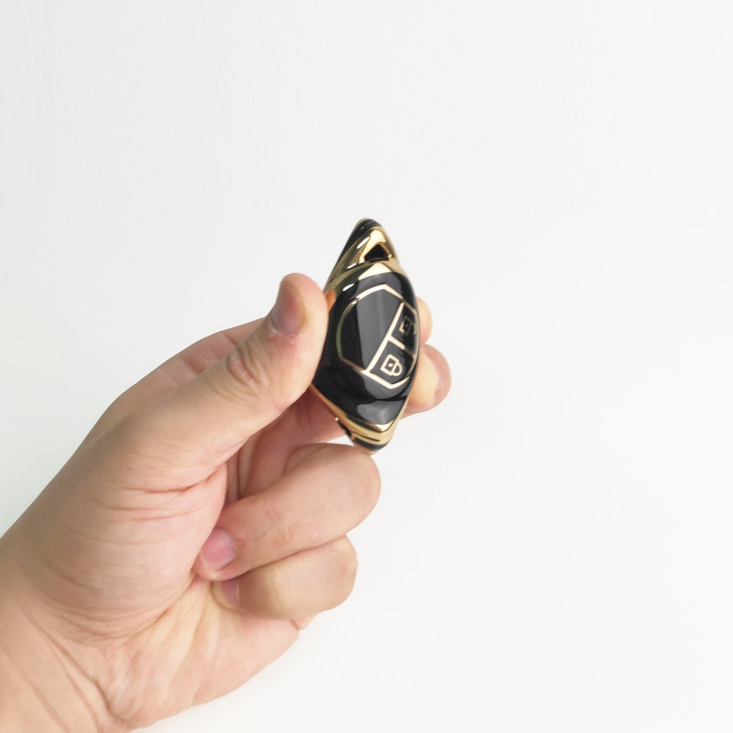 Acto TPU Gold Series Car Key Cover With Diamond Key Ring For Suzuki Ciaz