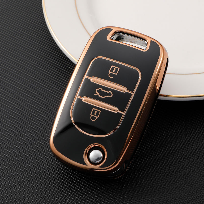 Acto TPU Gold Series Car Key Cover For MG Comet EV