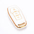 Acto TPU Gold Series Car Key Cover With TPU Gold Key Chain For Ford Endeavour