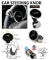 Onwheel Universal Car I-Pop Power Handle Steering Wheel Spinner Knob In Black