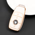 Acto TPU Gold Series Car Key Cover With TPU Gold Key Chain For Mercedes GLE-Class