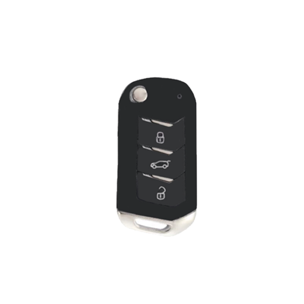 Acto Car Key Cover TPU Leather Grain With Key Chain For Mahindra TUV 300 Plus