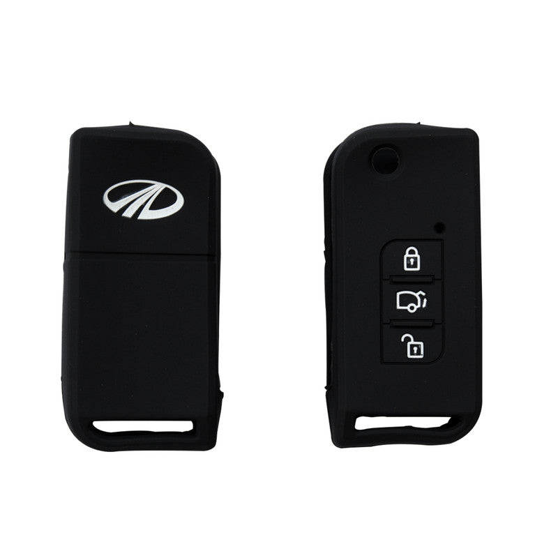 silicon-car-key-cover-mahindra-nuvasport-black