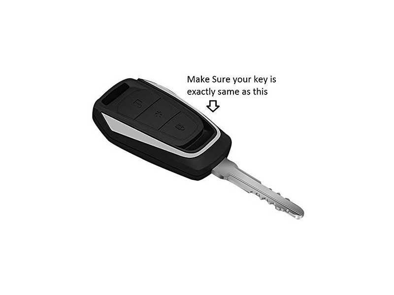 silicon-car-key-cover-mahindra-kuv100-black