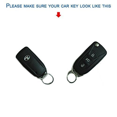 Acto Silicone Car Key Cover for Tata Tiago Black