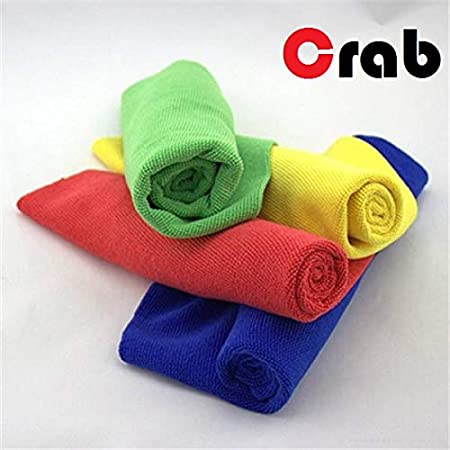 Crab-Microfiber-Towel-4pc-Towel-Pack-40x40-(200-GSM)-Car-cleaning-Car-care-Dust-Remove-Interior-and-Exterior-Cleaning
