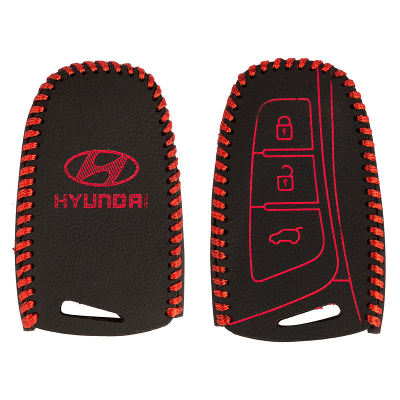 Acto Leather Car Key Cover For Hyundai Santa Fe